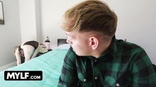 Large Titted Stepmom Lets Hung Stepson Pound the Screw Without Her Taut Vagina - MYLF