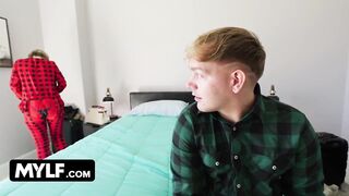 Large Titted Stepmom Lets Hung Stepson Pound the Screw Without Her Taut Vagina - MYLF