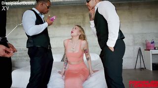 TINA SNOWS INTERRACIAL INFLUENCER BANG... HARDCORE ANAL double penetration PLAYTIME WITH SOME PIDDLE LIKEWISE!!!!