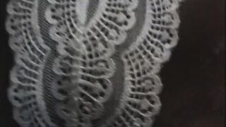 Chocolate wishes white penis and white cum on her face