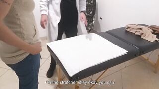 Real urologist performs an anal exam and cures her with his wang in her rectal hole.