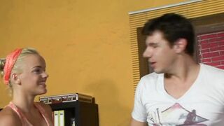 A scene with the nice-looking Britney sexy and fleshly with