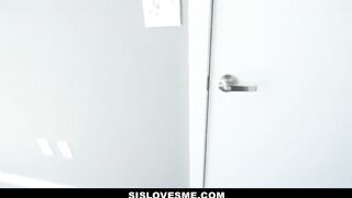 Sexy latin chick stepsis gets eaten and banged