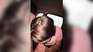 The driver caught me screwing in the car