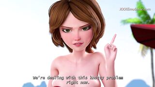 Breasty Aunt Cass Play with a Little Ramrod on the Beach (Neverseen Full CG Gameplay) Ultra Quality