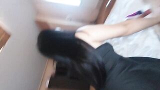 Sexy mother i'd like to fuck wife jerks off, bangs and sucks.