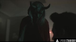 PURE TABOO Six-Breasted Krampus Emerges On Christmas Eve To Feast On Nasty Guy's Hard Ramrod