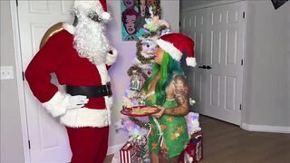 Santa Wishes Milk and Latin chick Areolas!