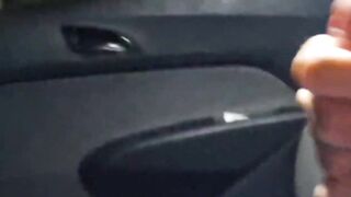 Public display of my jock! I came during the time that looking at a pretty woman at the bus stop.