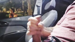 Public display of my jock! I came during the time that looking at a pretty woman at the bus stop.