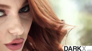 DARKX - Fiery Redhead Lacy Lennon Gets Stretched & Filled by a Giant Ebony Weenie