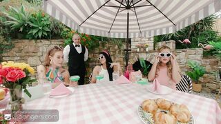 VR Bangers: 3 Lewd Wives Entice U Into a Sexy Foursome at Palm Royale Club pt.three