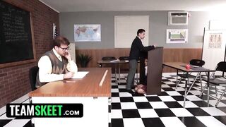 TEAMSKEET - Cute Fresh Cutie Nikki Nicole Has trio With Her Team Leader Camilla