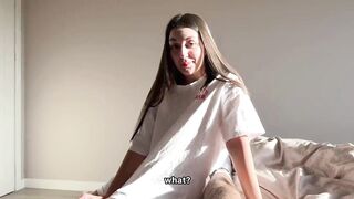 I Caught My Large Butt Step Sister Masturbating and Suddenly We Drilled But I Cum In Her Taut Twat...