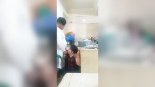 Domestic worker banging and sucking her boss's schlong