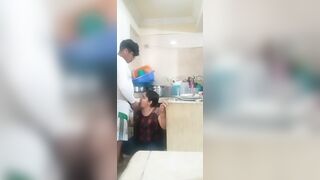 Domestic worker banging and sucking her boss's schlong