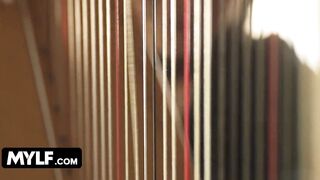 Wednesday Parody ~ Rock Hotty Bangs Preppy Beauty For 1st Time Lesbo Enjoyment