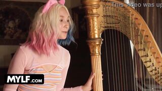 Wednesday Parody ~ Rock Hotty Bangs Preppy Beauty For 1st Time Lesbo Enjoyment