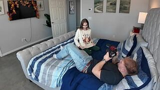 Ideal Tit Golden-haired Bangs Behind The Scenes - Breezy Bri