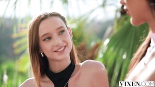 VIXEN Secret Girlfriends Vixi Rafi & Melanie Marie Share A Wang In Hawt Trio