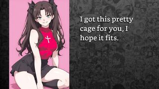 Rin Tohsaka feminizes u into her tractable sissy and trains u to take jocks (joi cei)