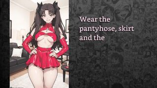 Rin Tohsaka feminizes u into her tractable sissy and trains u to take jocks (joi cei)