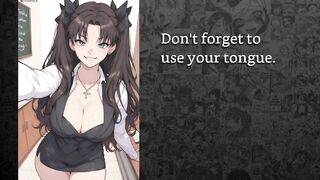 Rin Tohsaka feminizes u into her tractable sissy and trains u to take jocks (joi cei)