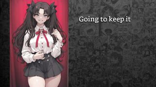 Rin Tohsaka feminizes u into her tractable sissy and trains u to take jocks (joi cei)