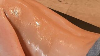 Large melons large booty brunette hair erasmus student gets drilled anal with oily massage by a large jock dude hard