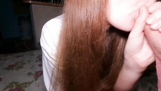 Step sister, I love cumming on your small breasts!