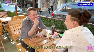 This babe gets screwed in a trio to close the deal - Double Creampie