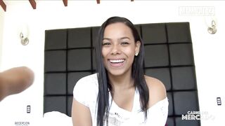 Curvy Brunette hair Andrea Flores Sucks & Gets Screwed Valuable In Hawt Pickup & Screw - CARNE DEL MERCADO