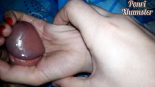 Stepsister's hand secretly helps me cum two times