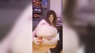 Just a Perky Chrismas, using a sex toy to fun my butt