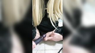 Sissy Sexually excited Crossdresser with little dick cuckold by wife and BBC BBC