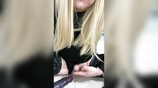 Sissy Sexually excited Crossdresser with little dick cuckold by wife and BBC BBC