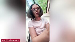 Hot Hairdresser Gets Concupiscent After Haircut And Rides Her Large Vibrator - Eve Lovely