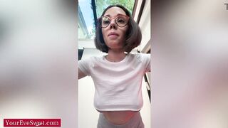 Hot Hairdresser Gets Concupiscent After Haircut And Rides Her Large Vibrator - Eve Lovely