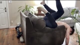 AI generated OnJon prompted Unfathomable Back and Pelvic Elongated Stretching on the Bed for Full Body Tension Relief