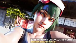 CG Porn : Kiriko Ramrod Ride