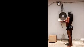 Elvie Lustful with a ebony mini petticoat - introduction