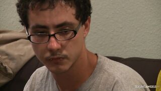 Boyfriend likes watching his lascivious GF suck and bang in front of him