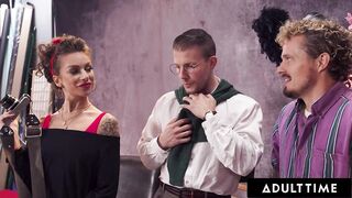 ADULT TIME - Coworkers' Nasty Christmas Vintage Photoshoot Turns Into Festive WILD FUCKFEST