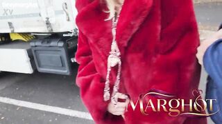 Exhibitionist Parking Lot: Trucker Spots Me and Screws Me Like a Bitch in His Truck Cab