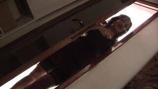 Naughty mother I'd like to fuck spies her wanker stepson working out his weenie and gets off