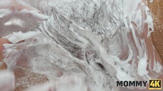 MOMMY4K. Older brunette hair got so lustful and screwed youthful stud at their 1st encounter