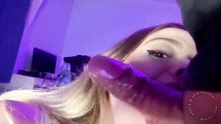 My stepsister gave me the most good, almost any sloppy blow job ever drooling deepthroat