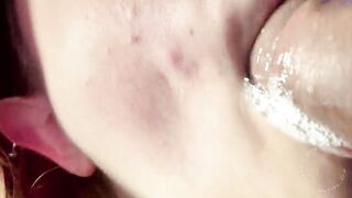 My stepsister gave me the most good, almost any sloppy blow job ever drooling deepthroat