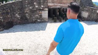 Breasty blond step mamma goes to the roman ruins with her stepson learns smth fresh!