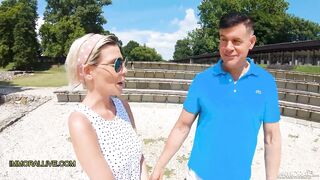 Breasty blond step mamma goes to the roman ruins with her stepson learns smth fresh!